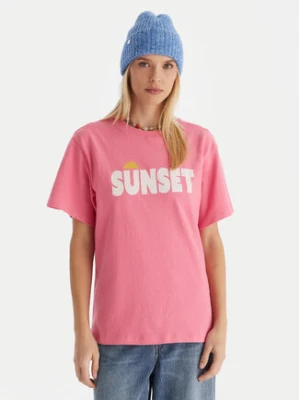 Roxy T-Shirt Sunnyoversize Easy ERJZT06033 Różowy Oversize