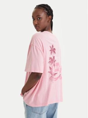 Roxy T-Shirt Talloversize Washed ERJZT06081 Różowy Oversize