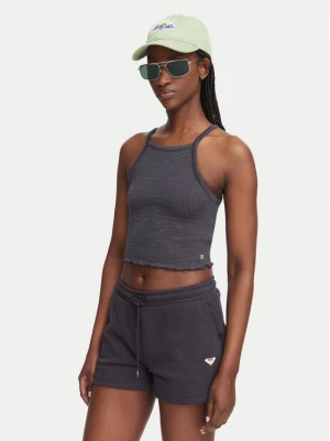 Roxy Top As I Am ERJKT04278 Szary ciemny Slim Fit
