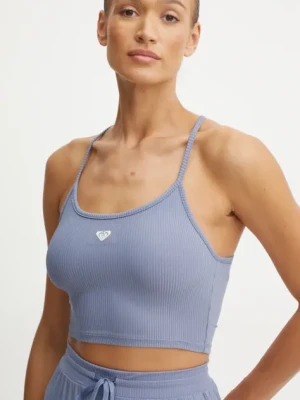 Roxy top do jogi Rise & Vibe kolor szary ERJKT04116