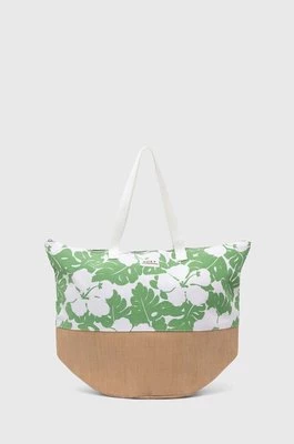 Roxy torba plażowa kolor zielony ERJBT03371