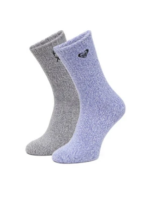 Roxy Zestaw 2 par wysokich skarpet damskich CEO_AS_ROXY_06_W_AW25 (2 PACK) mix Szary