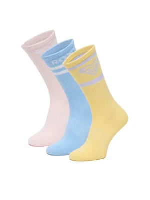 Roxy Zestaw 3 par wysokich skarpet damskich CEO_AS_ROXY_11_W_AW25 (3-PACK) Kolorowy