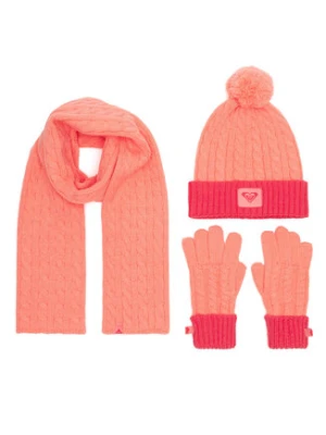 Roxy Zestaw czapka, szalik i rękawiczki RX-KF-001-AW24 Pomarańczowy