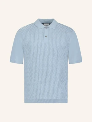 Roy Robson Dzianinowa Koszulka Polo blau