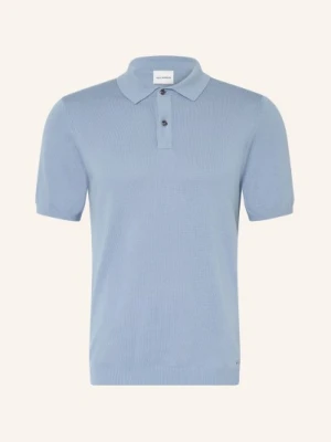 Roy Robson Dzianinowa Koszulka Polo blau