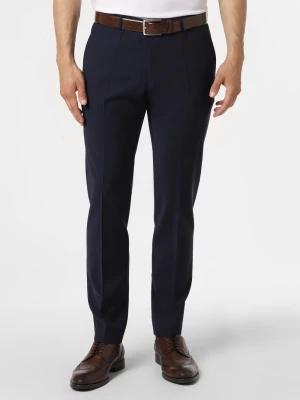 Roy Robson Męskie spodnie od garnituru modułowego Mężczyźni Super Slim Fit wełna ze strzyży niebieski jednolity,