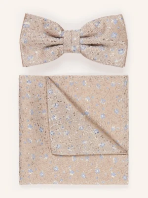 Roy Robson Zestaw: Muszka I Poszetka beige