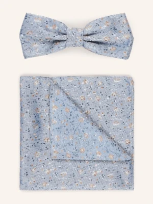 Roy Robson Zestaw: Muszka I Poszetka blau