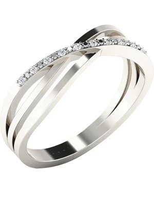 Vittoria Jewels Złoty pierścionek z diamentami rozmiar: 50