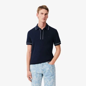 Rozciągliwa bawełniana koszulka polo Smart Paris Lacoste