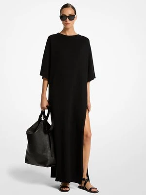 Rozcięty kaftan z kaszmiru i lnu MICHAEL KORS COLLECTION