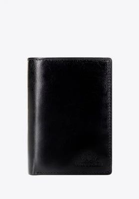 Rozkładany męski portfel ze skóry naturalnej czarny Wittchen
