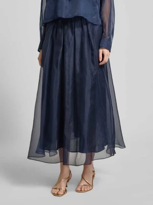 Rozkloszowana długa spódnica z czystego jedwabiu model 'VISINO' Weekend Max Mara