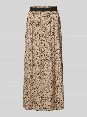 Rozkloszowana długa spódnica z czystej wiskozy model 'VENEDIG' Only