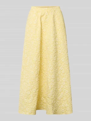 Rozkloszowana długa spódnica z fakturowanym wzorem model 'FIONA' Vero Moda