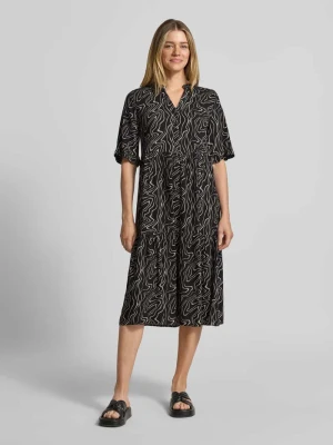 Rozkloszowana długa sukienka z czystej wiskozy model 'EASY JOY' Vero Moda