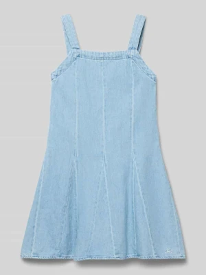 Rozkloszowana dżinsowa sukienka z czystej bawełny model 'GODET' Levi’s® Kids