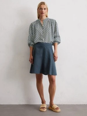 Rozkloszowana lniana spódniczka mini Marc O'Polo