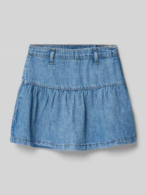 Rozkloszowana spódnica jeansowa z czystej Bawełna s.Oliver RED LABEL