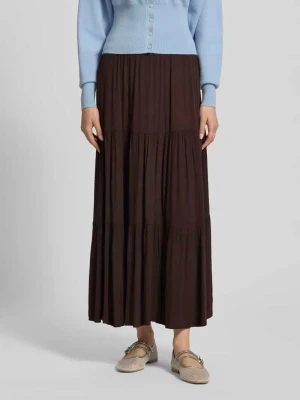 Rozkloszowana spódnica maxi z czystej wiskozy model 'MIKKA' Only