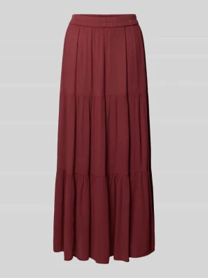 Rozkloszowana spódnica maxi z czystej wiskozy model 'MIKKA' Only