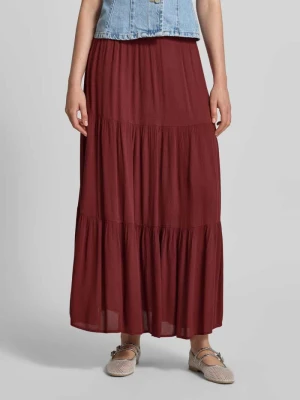 Rozkloszowana spódnica maxi z czystej wiskozy model 'MIKKA' Only