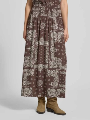 Rozkloszowana spódnica maxi z czystej wiskozy model 'SAKI AMBEL' Only