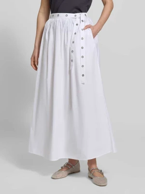 Rozkloszowana spódnica midi z czystej bawełny model 'C_VIDOL' Boss Orange