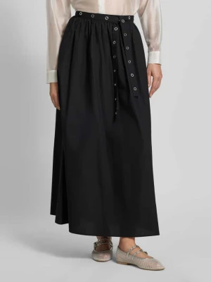 Rozkloszowana spódnica midi z czystej bawełny model 'C_VIDOL' Boss Orange