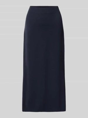 Rozkloszowana spódnica midi z czystej żywej wełny model 'Sonni' MM By Max Mara Czarny