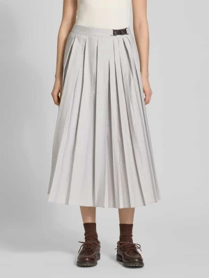 Rozkloszowana spódnica midi z mieszanka bawełny MAX&Co.