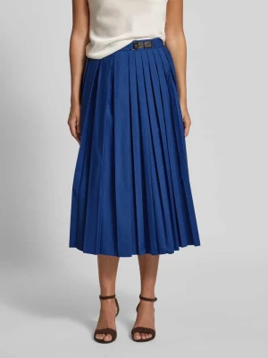 Rozkloszowana spódnica midi z mieszanka bawełny MAX&Co.