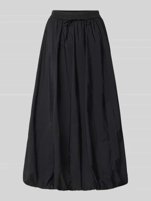 Rozkloszowana spódnica midi z tunelem model 'CIURMA' Weekend Max Mara Czarny