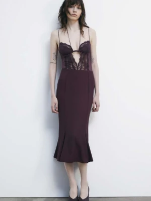 Rozkloszowana spódnica midi z wysokim stanem PATRIZIA PEPE