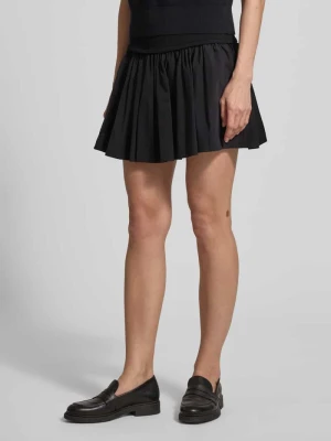 Rozkloszowana spódnica mini z czystej bawełny Polo Ralph Lauren Czarny