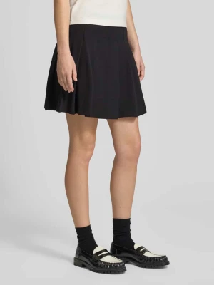 Rozkloszowana spódnica mini z mieszanka bawełny model 'Nalham_B' Hugo Czarny