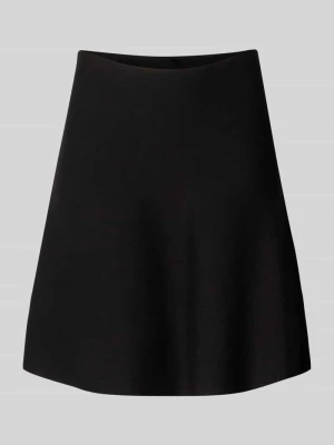 Rozkloszowana spódnica mini z mieszanka wiskozy model 'MELLII' Only Czarny