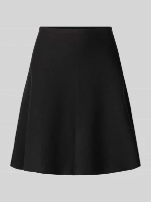 Rozkloszowana spódnica mini z mieszanki wiskozy Jake*s Czarny