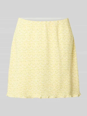 Rozkloszowana spódnica mini z wzorem na całej powierzchni model 'FLORA' Pieces