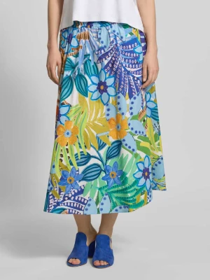 Rozkloszowana spódnica z elastycznym pasem milano italy