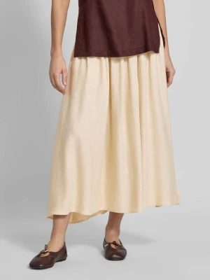 Rozkloszowana spódnica z mieszanka wiskozy z elastycznym pasem Apricot
