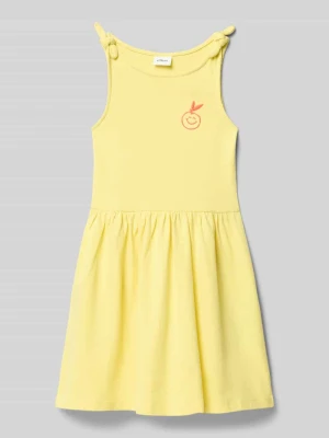 Rozkloszowana sukienka casualowa z mieszanki bawełny s.Oliver RED LABEL