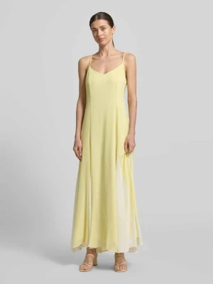 Rozkloszowana sukienka koktajlowa z regulowanymi cienkimi ramiączkami model 'RAELYNN' Vero Moda