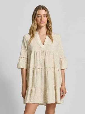 Rozkloszowana sukienka koszulowa z czystej bawełny model 'DICTHE' Vero Moda