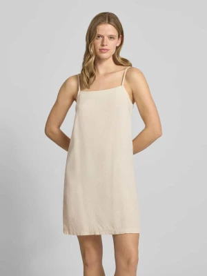 Rozkloszowana sukienka mini z mieszanka wiskozy i lnu model 'PIA' Pieces