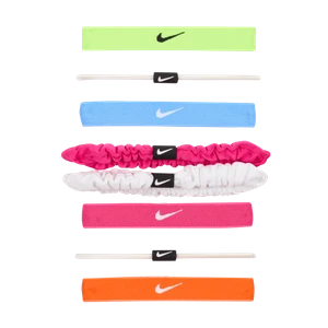 Różne opaski do włosów Nike Flex Classic (8 sztuk) - Żółty