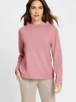 Różowa bluza damska Clara ze stójką – Vintage Romance Olsen