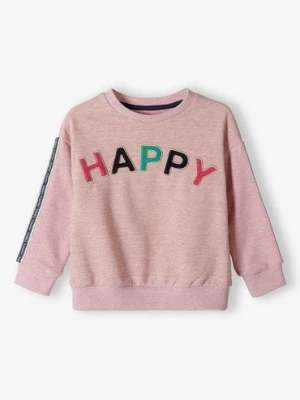 Różowa bluza z dzianiny dla niemowlaka- Happy Minoti