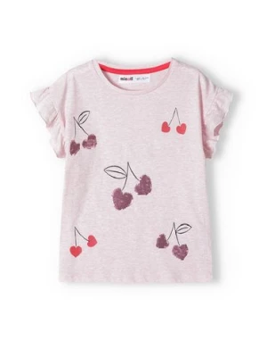 Różowa bluzka dla niemowlaka- wiśnie Minoti